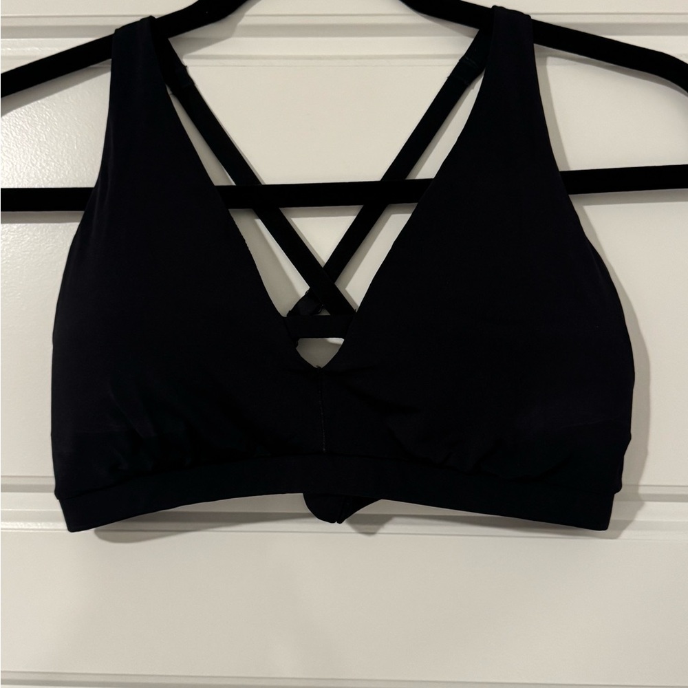 Jockey Black Sports Bra with Criss-Cross Straps